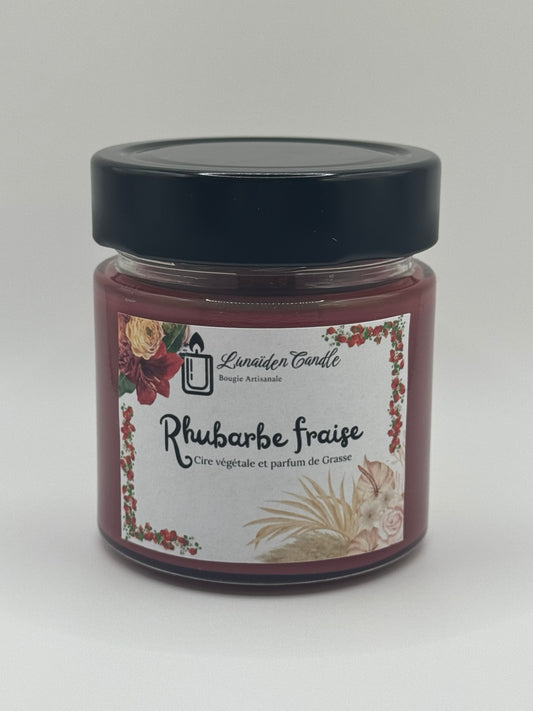 Bougie Rhubarbe Fraise